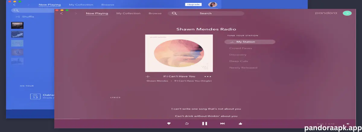 pandora for mac screenshot